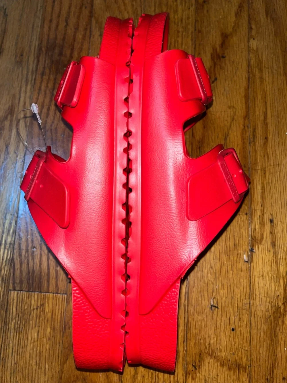 NWOT Birkenstock Men’s Red Two-Strap EVA Sandals Size 12